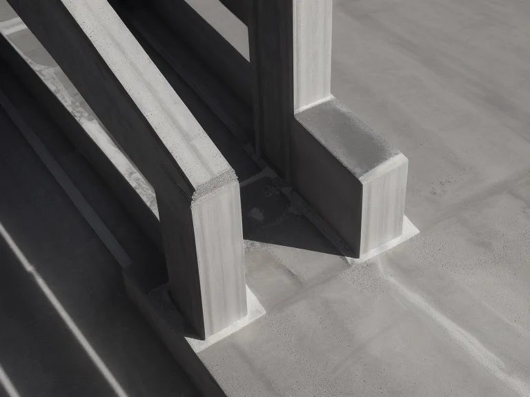 Détail en coupe d'une chaise de ferraillage dessinée sur logiciel de dessin technique pour du béton armé